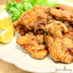 Karaage chicken on a plate