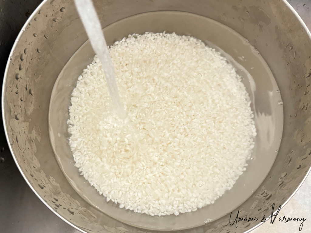 Sushi rice rinse water becoming clear after repeated rinses