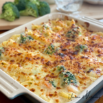 Shrimp macaroni gratin