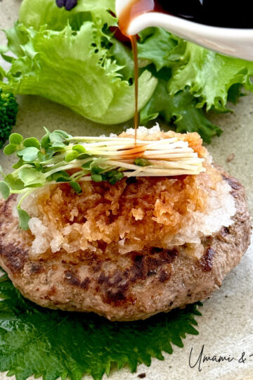 Japanese Hamburg Steak with Daikon Oroshi