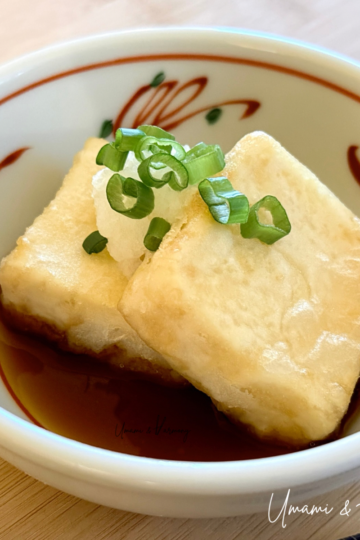 Agedashi Tofu (Fried tofu in dashi sauce)