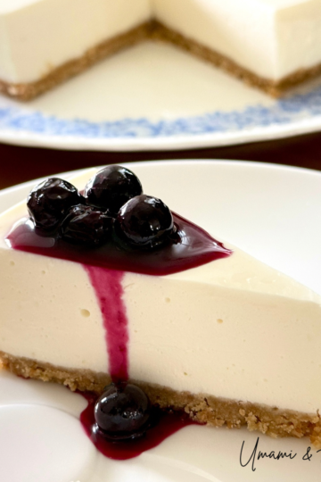 No-Bake Rare Blueberry Cheesecake