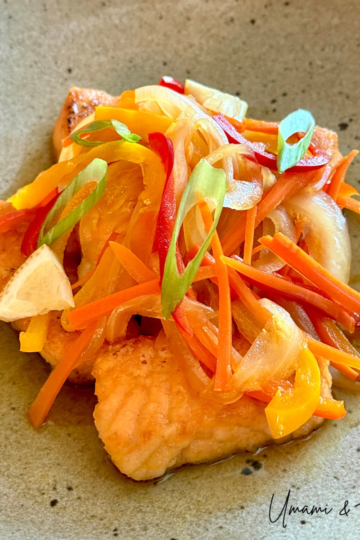 Salmon Nanbanzuke (Marinated Salmon)